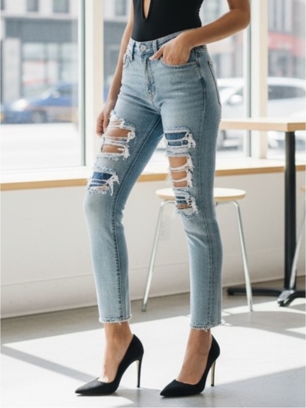 29 GRLFRND Karolina High-Rise Skinny Jeans in E Street